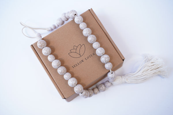 YELLOW LOTUS Rustic Farmhouse Curtain Tie Backs - Rustic Decor, Curtain Ties