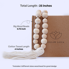 Load image into Gallery viewer, YELLOW LOTUS Boho Curtain Tiebacks - Curtain Holders Hooks