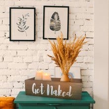 Load image into Gallery viewer, YELLOW LOTUS Funny Bathroom Decor Box - Nice Butt Bathroom Decor, Get naked sign