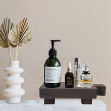 Load image into Gallery viewer, YELLOW LOTUS Grey Decorative Wooden Riser For Kitchen Counter- Wood Pedestal Stand, Farmhouse Risers for Decor, 8 X 5 Inch