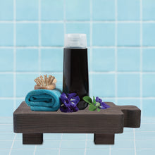 Load image into Gallery viewer, YELLOW LOTUS Grey Decorative Wooden Riser For Kitchen Counter- Wood Pedestal Stand, Farmhouse Risers for Decor, 8 X 5 Inch