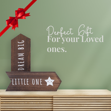 Load image into Gallery viewer, YELLOW LOTUS Dream Big Little One Sign- Gender Neutral Nursery Wall Signs
