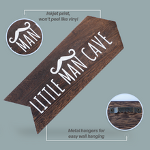 Load image into Gallery viewer, YELLOW LOTUS Little Man Cave Sign - Nursery Wall Art, Safari Nursery Decorations