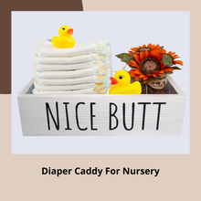Load image into Gallery viewer, YELLOW LOTUS Nice Butt Bathroom Decor Box - 2 Sides Funny Wooden Toilet Paper Holder