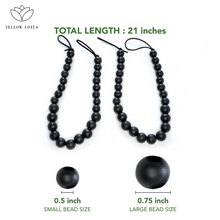 Load image into Gallery viewer, YELLOW LOTUS Wooden Black Curtain Tiebacks - Boho Curtain Holdback, Window Treatment Decor