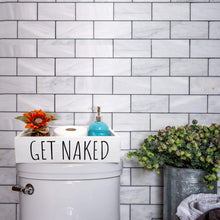 Load image into Gallery viewer, YELLOW LOTUS Nice Butt Bathroom Decor Box - 2 Sides Funny Wooden Toilet Paper Holder