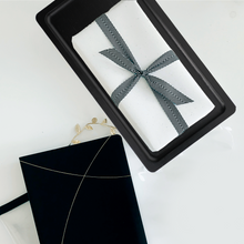 Load image into Gallery viewer, YELLOW LOTUS Black Bamboo Tray , Bathroom Countertop Tray, Bamboo Vanity Organizer, Valentines Day Gift for Him