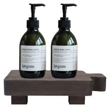 Load image into Gallery viewer, YELLOW LOTUS Grey Decorative Wooden Riser For Kitchen Counter- Wood Pedestal Stand, Farmhouse Risers for Decor, 8 X 5 Inch