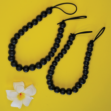 Load image into Gallery viewer, YELLOW LOTUS Wooden Black Curtain Tiebacks - Boho Curtain Holdback, Window Treatment Decor