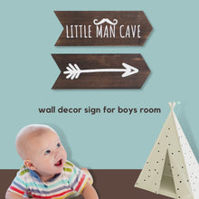 Load and play video in Gallery viewer, YELLOW LOTUS Little Man Cave Sign - Nursery Wall Art, Safari Nursery Decorations