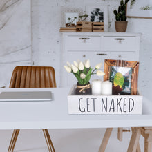 Load image into Gallery viewer, YELLOW LOTUS Nice Butt Bathroom Decor Box - 2 Sides Funny Wooden Toilet Paper Holder