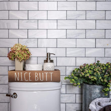 Load image into Gallery viewer, YELLOW LOTUS Funny Bathroom Decor Box - Nice Butt Bathroom Decor, Get naked sign
