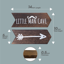 Load image into Gallery viewer, YELLOW LOTUS Little Man Cave Sign - Nursery Wall Art, Safari Nursery Decorations
