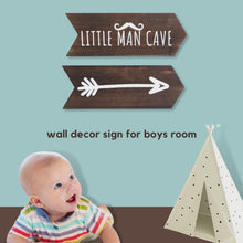 Load and play video in Gallery viewer, YELLOW LOTUS Little Man Cave Sign - Nursery Wall Art, Safari Nursery Decorations
